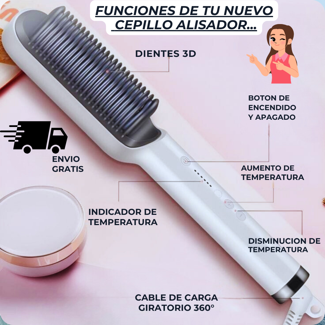 StraightComb™-¡Cansada del frizz y del cabello sin vida, siente el cambio en solo 5 minutos!