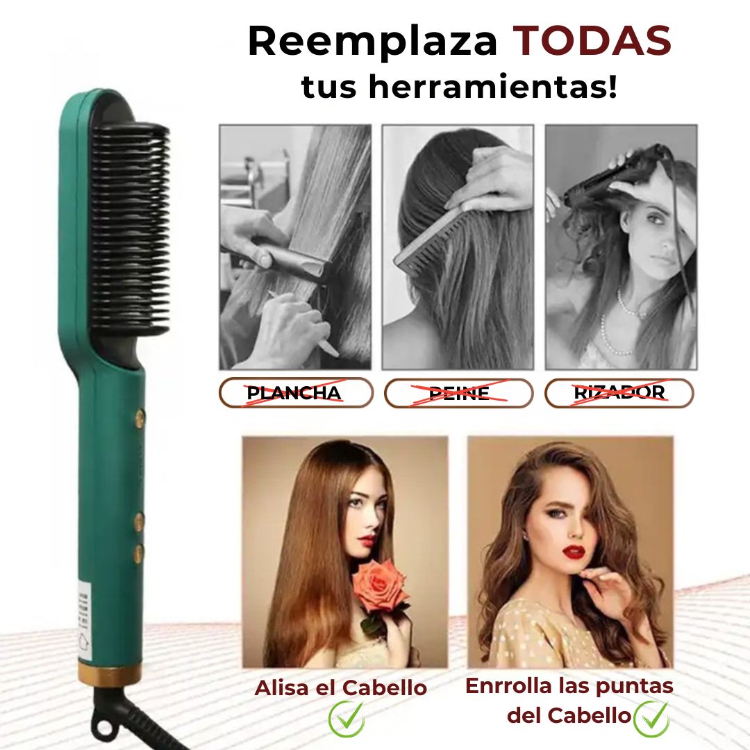 StraightComb™-¡Cansada del frizz y del cabello sin vida, siente el cambio en solo 5 minutos!